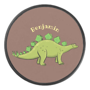 Disco De Hockey Funny stegosaurus dinosaur personalizado