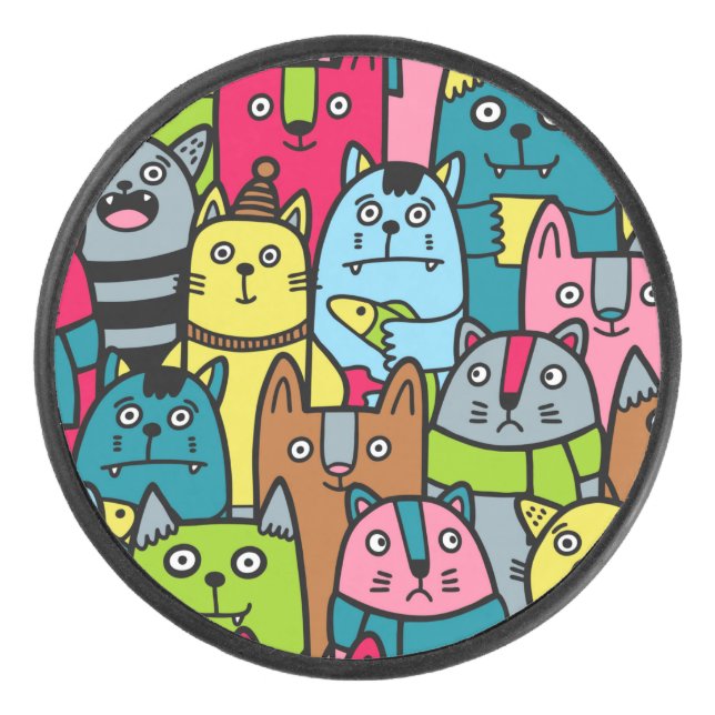 Disco De Hockey Gatos y gatos (Anverso)