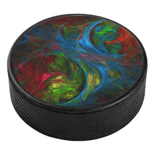 Disco De Hockey Génesis Arte abstracto azul