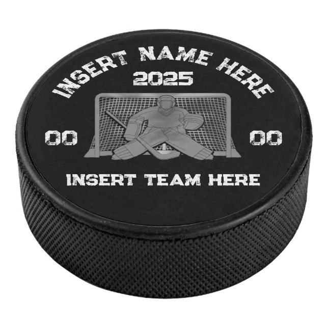 Disco De Hockey Goalie Hockey Puck (3/4)