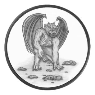 Disco De Hockey Golem Gargoyle