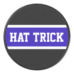 Disco De Hockey GORRA TRICK Brillante Royal Blue Black Stripes