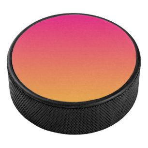 Disco De Hockey Gradiente rosa y naranja