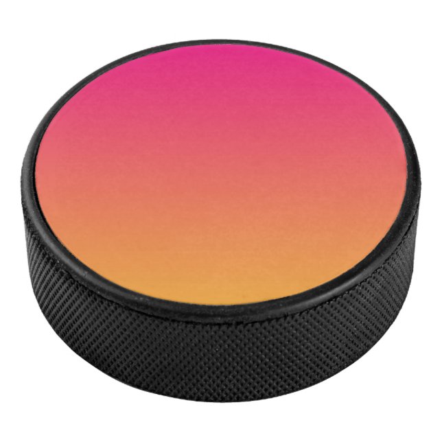 Disco De Hockey Gradiente rosa y naranja (3/4)