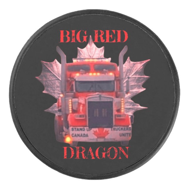 DISCO DE HOCKEY GRAN DRAGÓN ROJO (Anverso)
