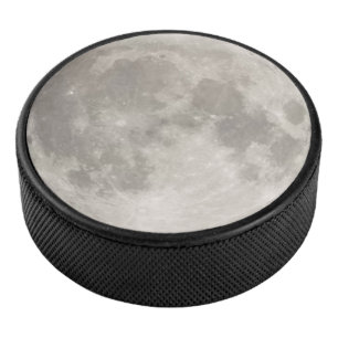 Disco De Hockey Gran luna gris Puck