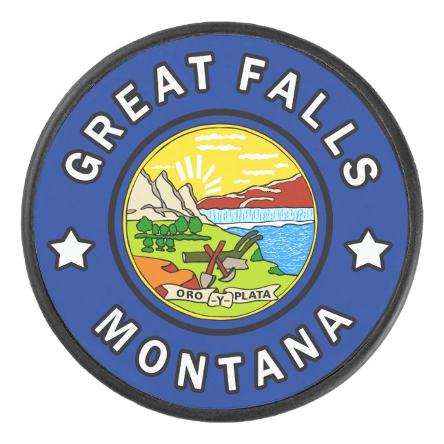 Disco De Hockey Great Falls Montana (Anverso)
