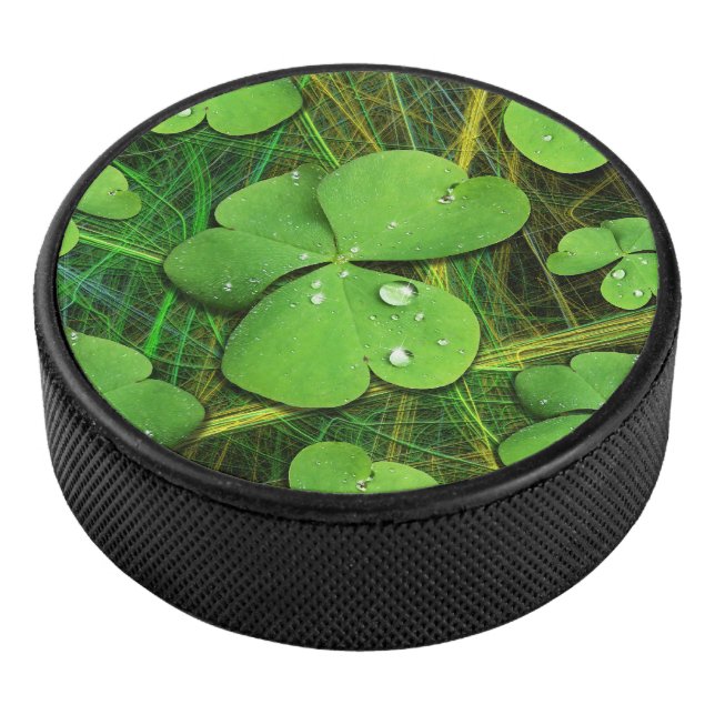Disco De Hockey Green Shamrock St Patrick's iPhone 5 Funda-Mate (3/4)