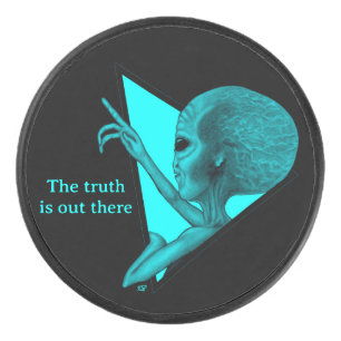 Disco De Hockey Grey Alien, la verdad está ahí fuera