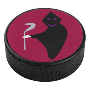 Disco De Hockey Grim Reaper Halloween Hockey Puck