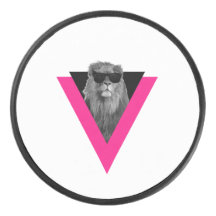 Guay Lion Hockey Puck