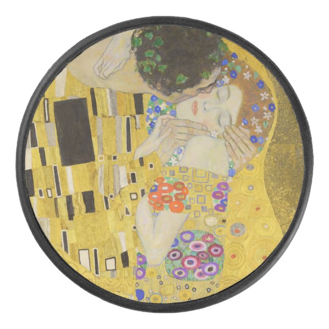 Disco De Hockey Gustav Klimt - El beso (Anverso)