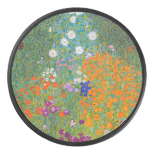 Disco De Hockey Gustav Klimt - Jardín de flores