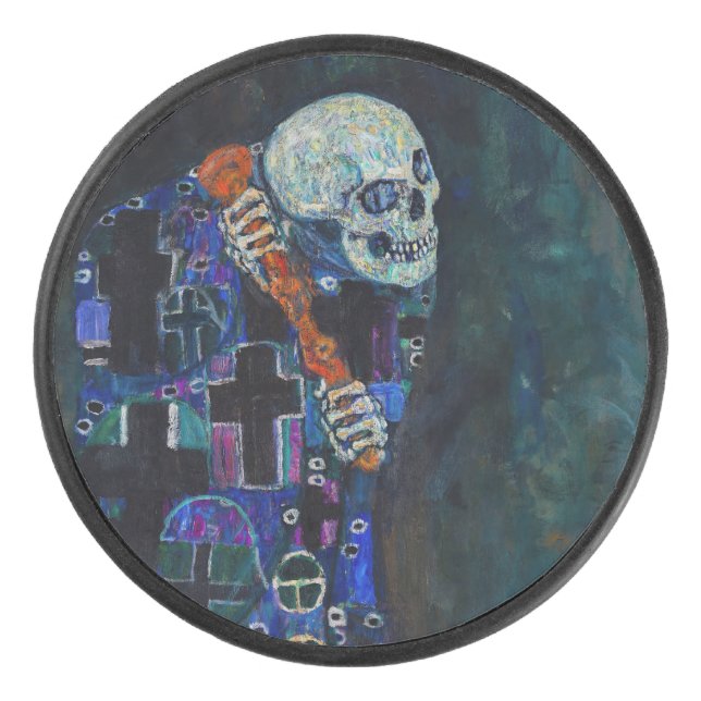Disco De Hockey Gustav Klimt - Muerte y vida (Anverso)