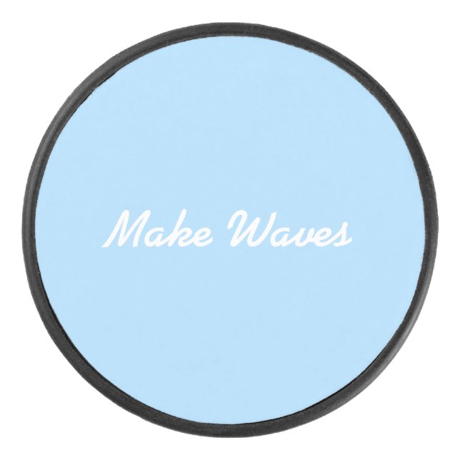 Disco De Hockey Hacer olas de hockey Puck (Anverso)