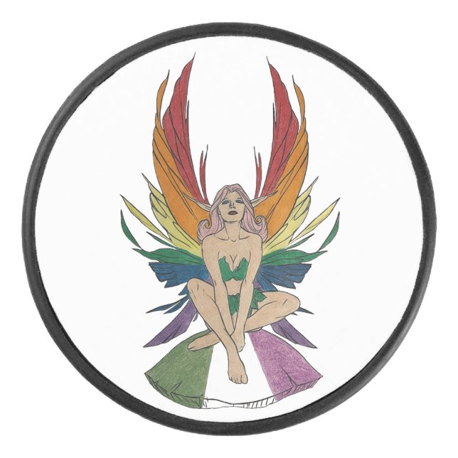 Disco De Hockey Hada Genderqueer (Anverso)