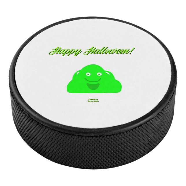 Disco De Hockey Halloween Blob Hockey Puck (3/4)