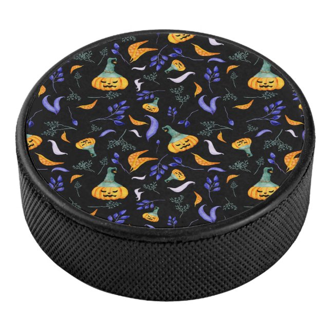 Disco De Hockey Halloween Forest Hockey Hockey Puck (3/4)