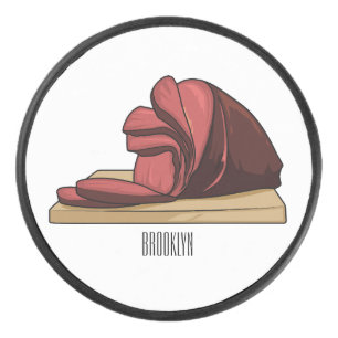 Disco De Hockey Ham personalizado ilustracion