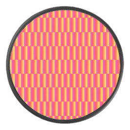 Disco De Hockey Happy 3D Rainbow Tiles Pattern