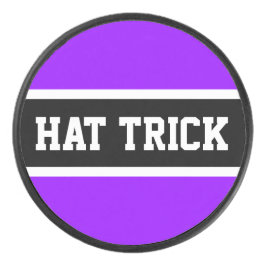 Disco De Hockey HAT TRICK Sporty Diversión Morado Blanco Negro Ray