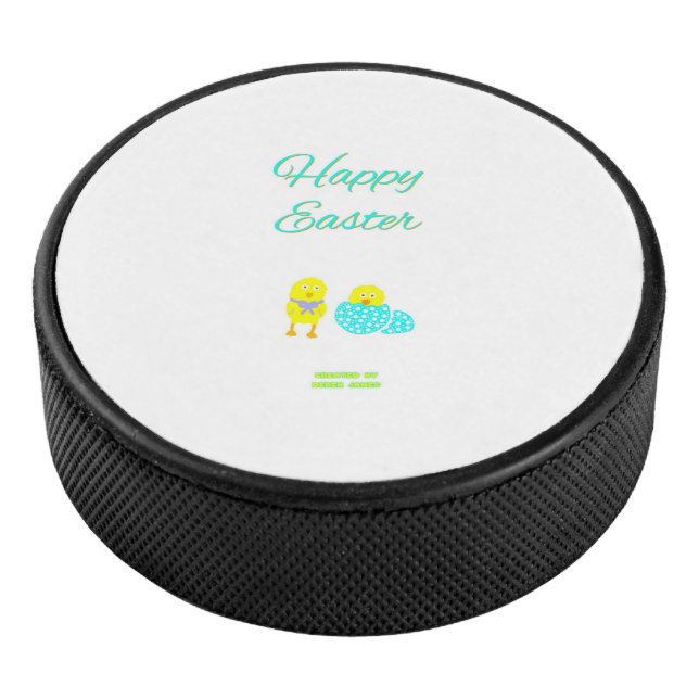 Disco De Hockey Hatchlings de Pascua Hockey Puck (3/4)
