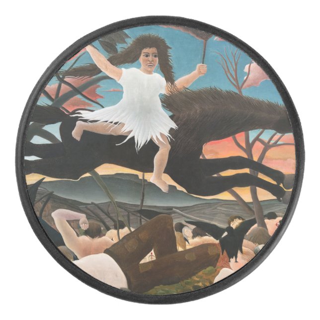 Disco De Hockey Henri Rousseau - La guerra (Anverso)