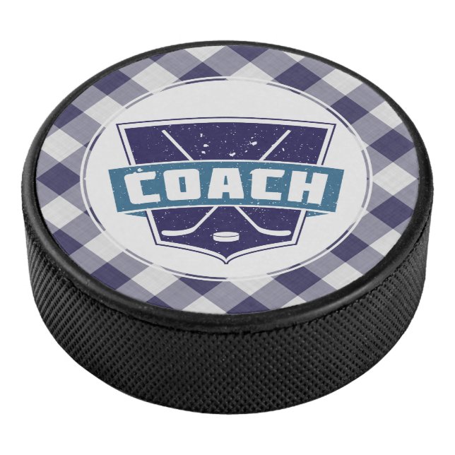 Disco De Hockey Hockey Coach Shield Puck (azul) (3/4)