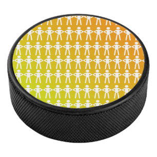 Disco De Hockey Hockey Hombres Blancos