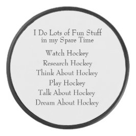 Disco De Hockey Hockey Lover - Fan del jugador, lo que hago en tie