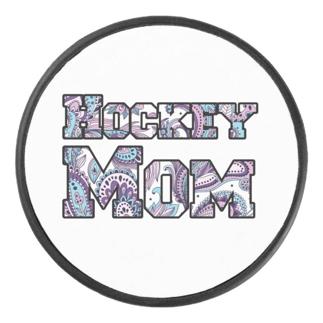 Disco De Hockey Hockey Mom Paisley (Anverso)