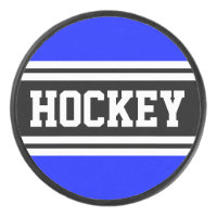 HOCKEY Rayas de Carreras blanca azul brillante