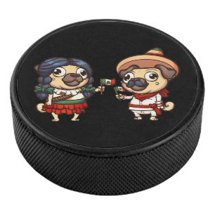 Disco De Hockey Hockey sobre hielo Cinco De Mayo Pugs