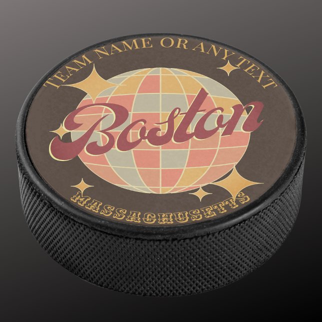 Disco De Hockey Hockey sobre hielo de Boston Massachusetts City (Subido por el creador)