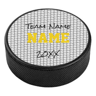 Disco De Hockey Hockey sobre hielo Neto Personalizado nombre equip
