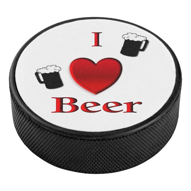 Disco De Hockey I Heart Beer Design (3/4)