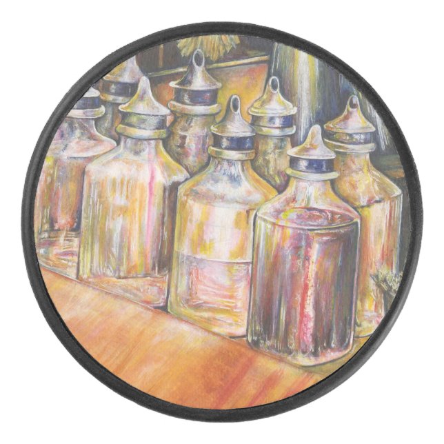 Disco De Hockey Ideografía de la luz dorada (Anverso)