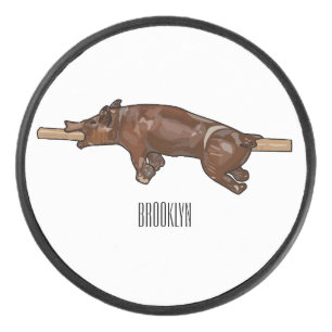 Disco De Hockey Ilustracion de personalizado asado de cerdo / cerd