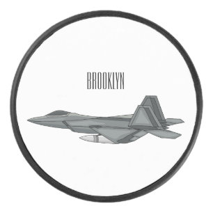 Disco De Hockey Ilustracion de personalizado de aviones de combate