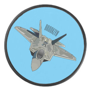 Disco De Hockey Ilustracion de personalizado de aviones de combate