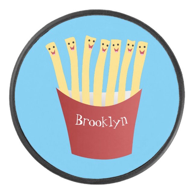 Disco De Hockey Ilustracion de personalizado de comida rápida de p (Anverso)