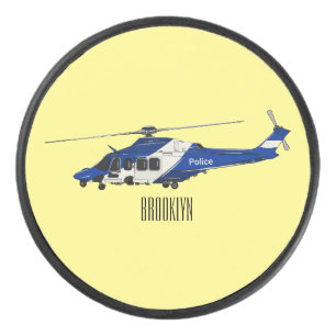 Disco De Hockey Ilustracion de personalizado de helicópteros de la