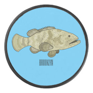 Disco De Hockey Ilustracion de personalizado de pescado de grupo