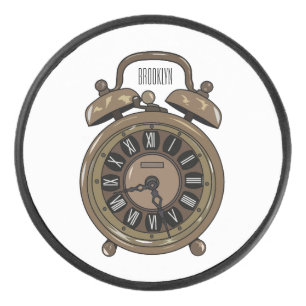 Disco De Hockey Ilustracion de personalizado de reloj de alarma
