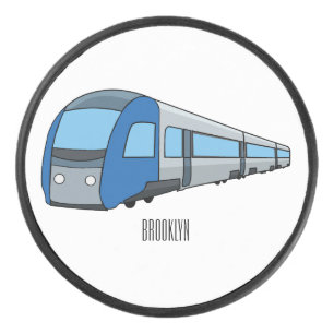 Disco De Hockey Ilustracion de personalizado de trenes eléctricos