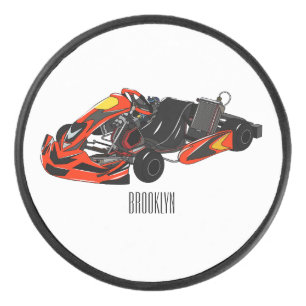 Disco De Hockey Ilustracion personalizado de carreras de Kart