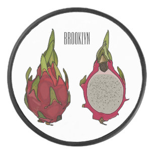 Disco De Hockey Ilustracion personalizado de fruta dragón