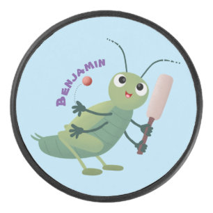 Disco De Hockey Ilustracion personalizado de insectos de cricket v