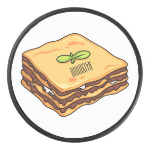 Disco De Hockey Ilustracion personalizado de Lasagna