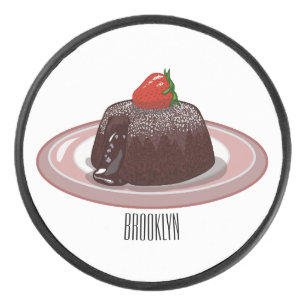 Disco De Hockey Ilustracion personalizado de pastelitos de lava de